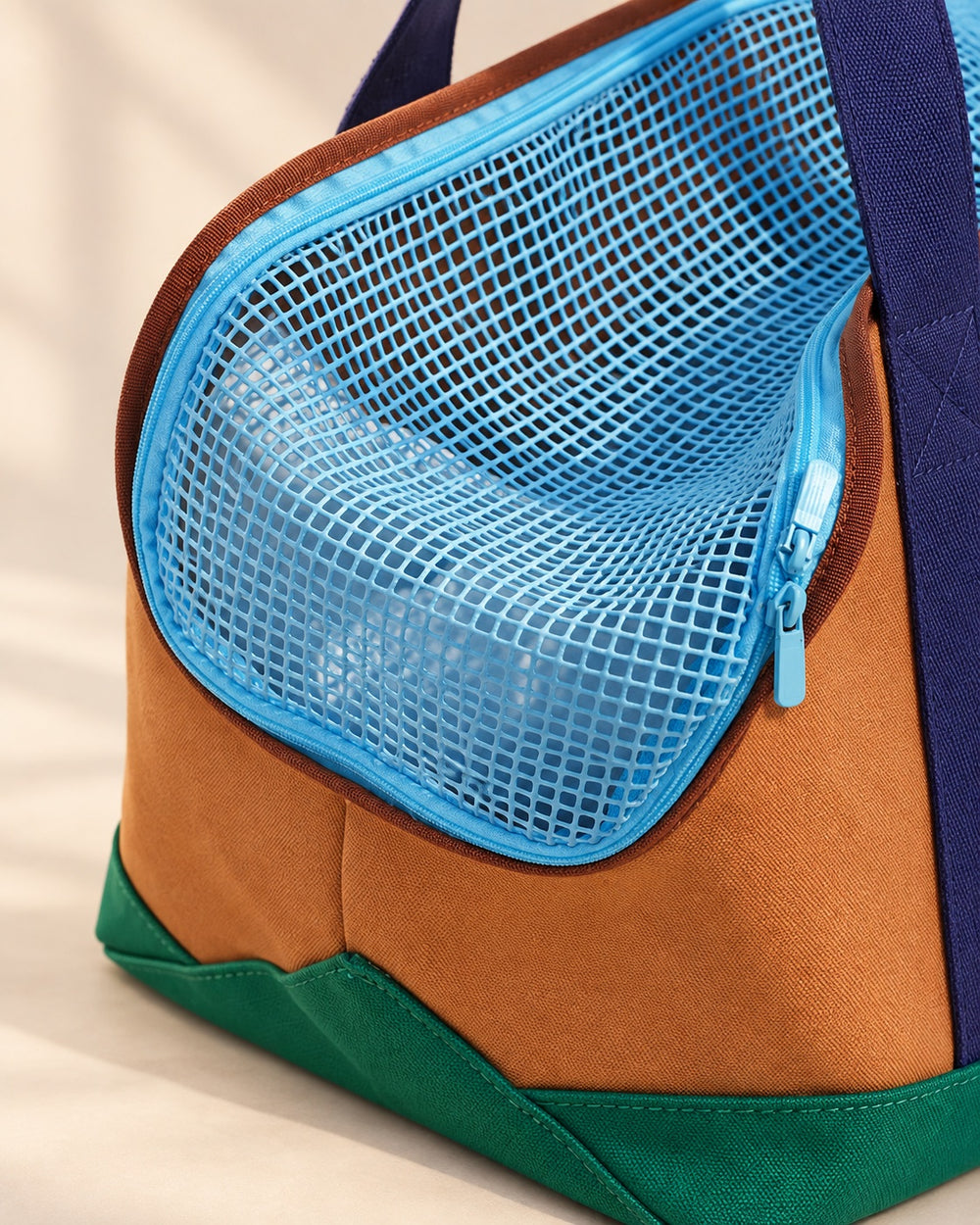 Çarşı Canvas Pet Tote — fabric and fastening detail