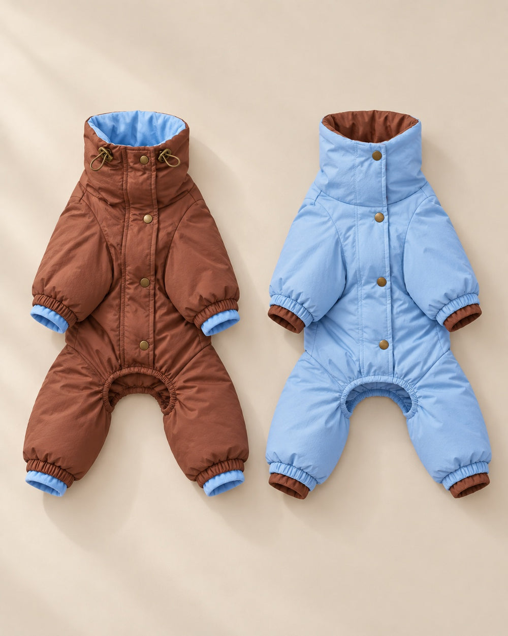 Dönence Reversible Puffer Dog Suit — detail
