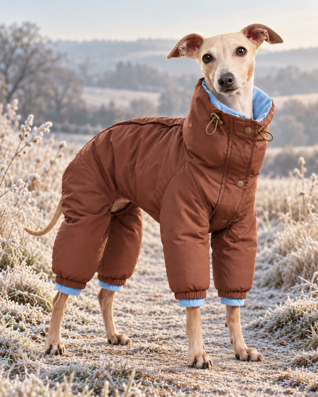 Dönence Reversible Puffer Dog Suit — everyday wear