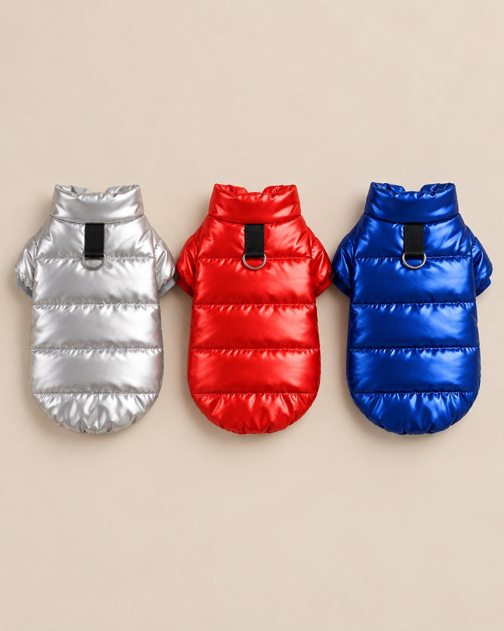 Mehtap Metallic Puffer Jacket — detail