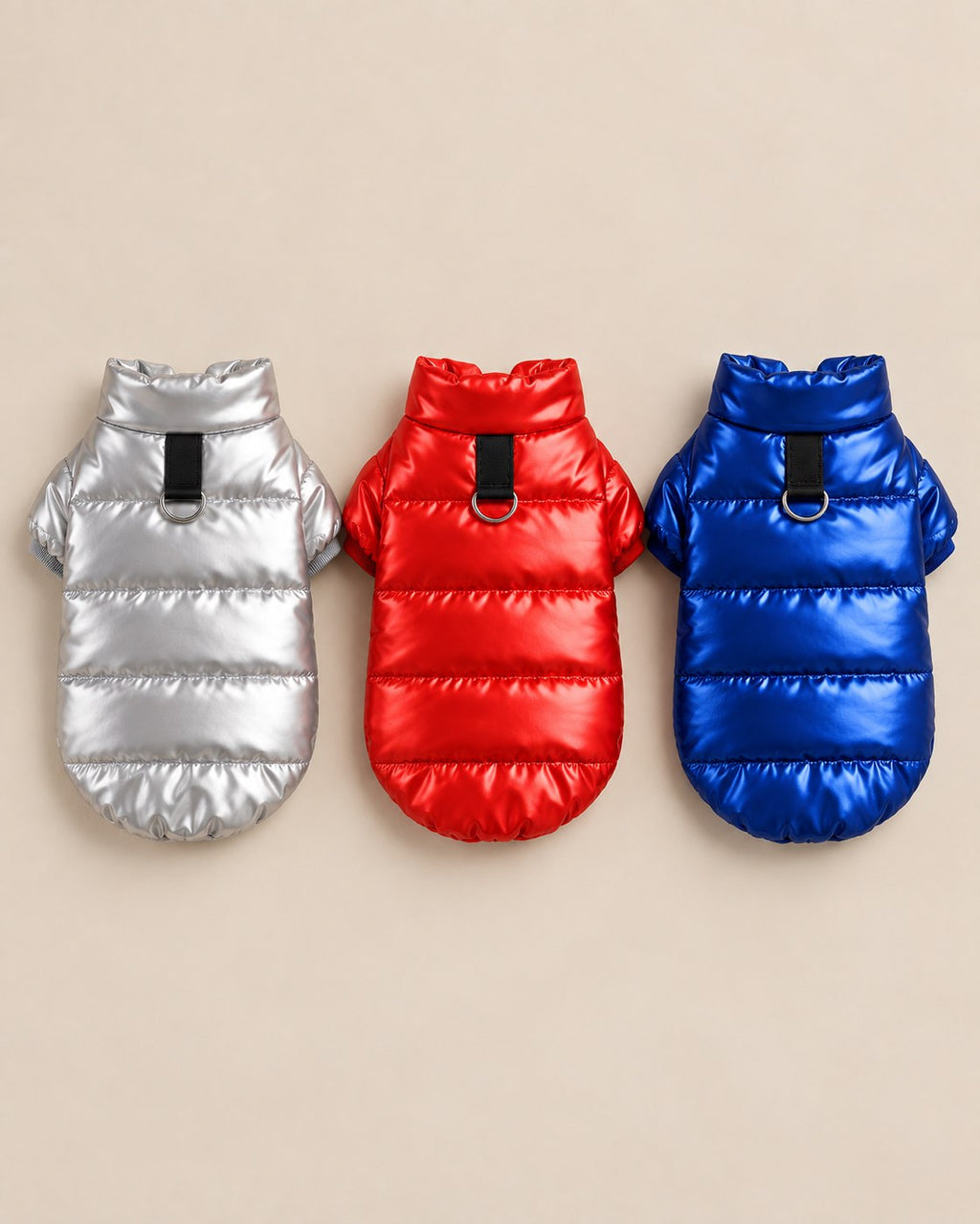 Mehtap Metallic Puffer Jacket — detail