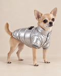 Silver Mehtap Metallic Puffer Jacket — Chihuahua