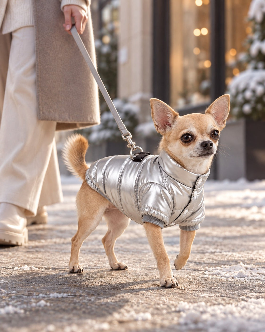 Mehtap Metallic Puffer Jacket — everyday wear