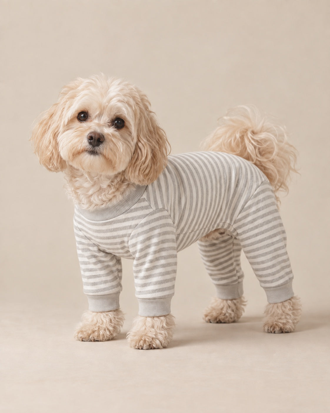 Gri Nefes Pijama Tulum — Maltipoo
