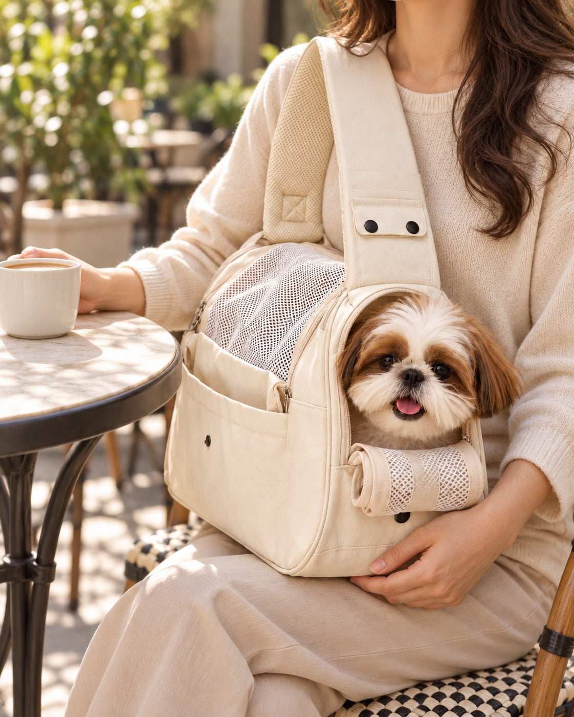 Sedef Structured Sling Pet Carrier — everyday wear