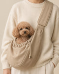 Bej Sokak Sling Taşıma Çantası — Toy Poodle